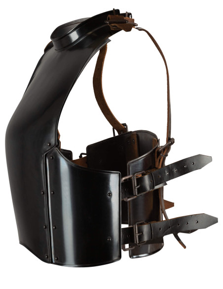 Peitoral medieval em aço enegrecido...