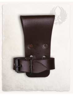 Baldric ajustável com alça para chifres Viking, marrom 2