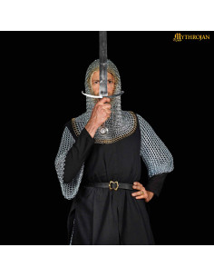 Executor de cota de malha em aço macio, borda em latão... 2