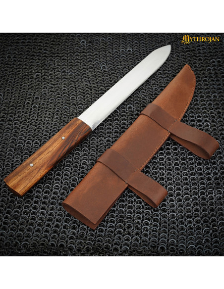 Faca nórdica Viking Seax com bainha...
