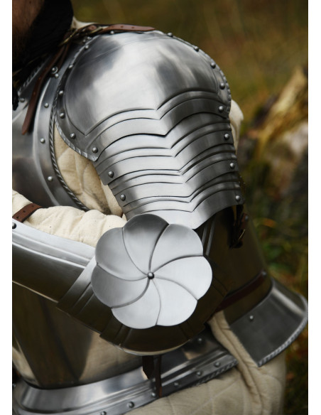 Par de ombreiras góticas em aço de...