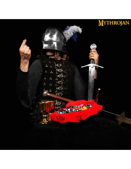 Saco de dados medieval com cordão,...