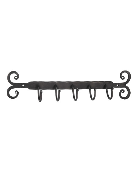 Cabide medieval com 5 ganchos (38,5 cm.)