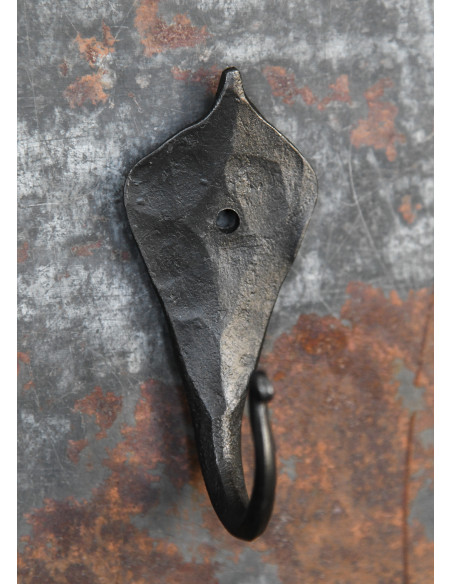 Gancho de parede medieval forjado à...