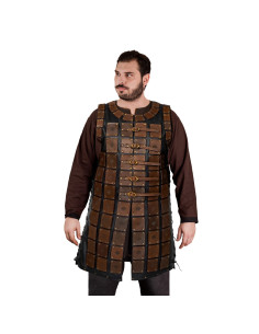 Armadura de couro com desenho em escala, modelo The North...