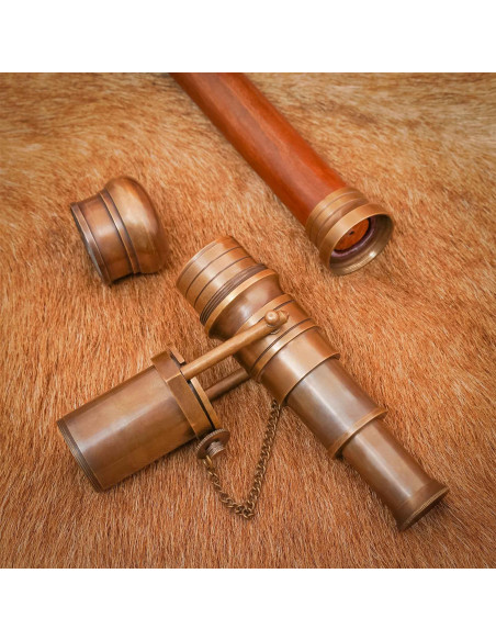 Bengala modelo Steampunk com luneta...