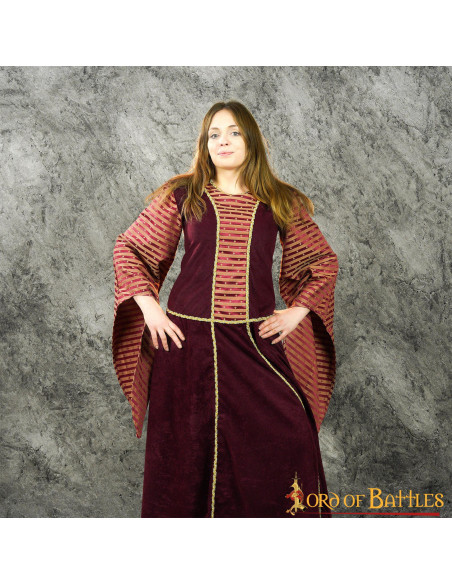 Vestido longo medieval modelo Francy