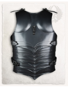 Peitoral medieval em aço envelhecido modelo Dragomir 2