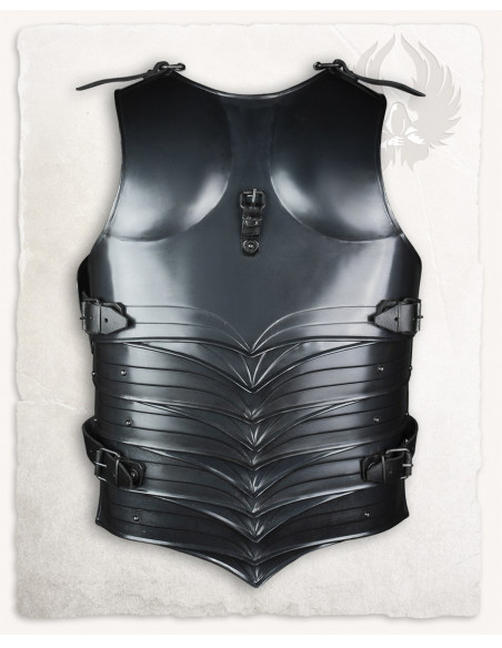 Peitoral medieval em aço envelhecido...