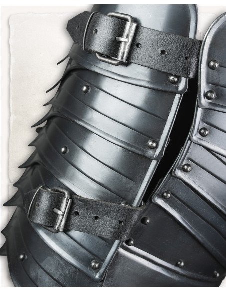 Peitoral medieval em aço envelhecido...