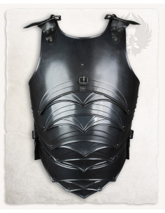 Peitoral medieval em aço envelhecido modelo Dragomir