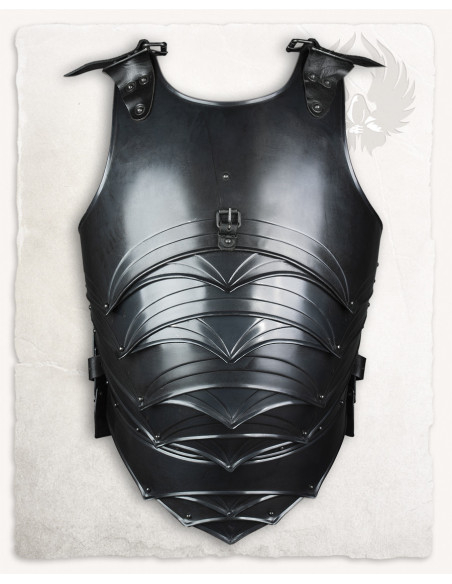 Peitoral medieval em aço envelhecido...