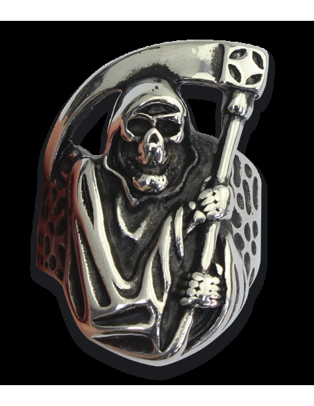 Anel de aço Scythe Death