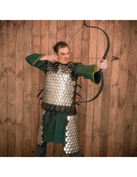 Peitoral de escamas de guerreiro...