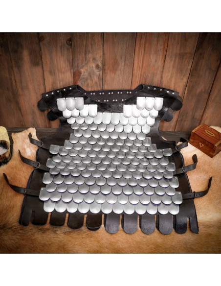 Peitoral de escamas de guerreiro...