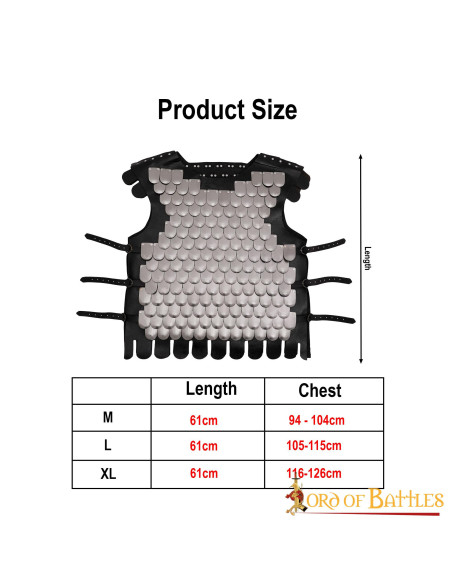 Peitoral de escamas de guerreiro...