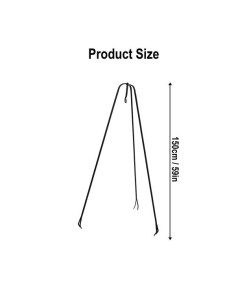 Fogueira medieval em ferro forjado, 120 cm. 2