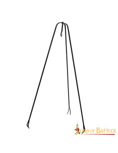 Fogueira medieval em ferro forjado, 120 cm.