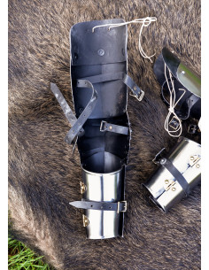 Par de braçadeiras de aço medievais (século XV) 2