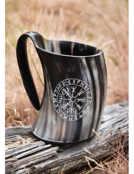 Caneca de cerveja Viking vegvísir...
