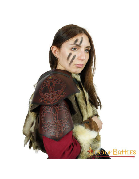 Ombreiras de couro Viking modelo...