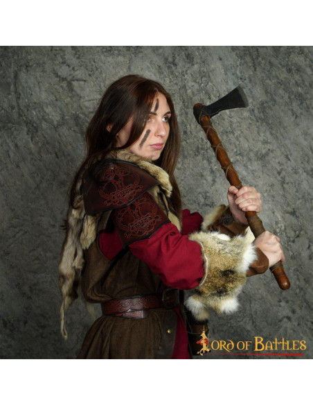 Ombreiras de couro Viking modelo...