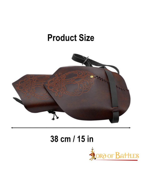 Ombreiras de couro Viking modelo...