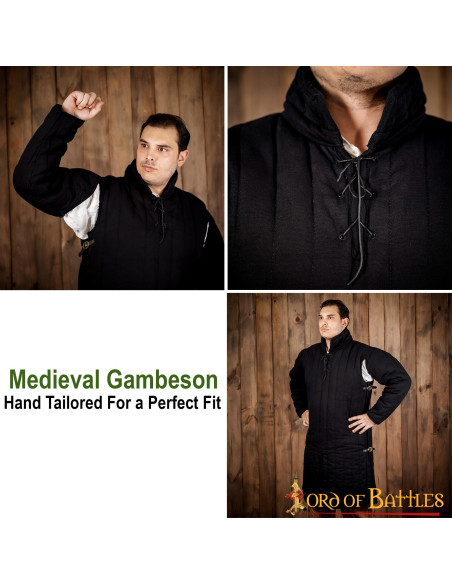 Gambeson medieval acolchoado tipo 3...