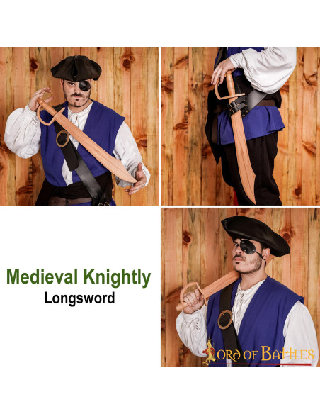 Espada pirata de madeira para...