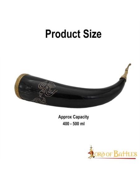 Modelo de chifre de bebida Viking...