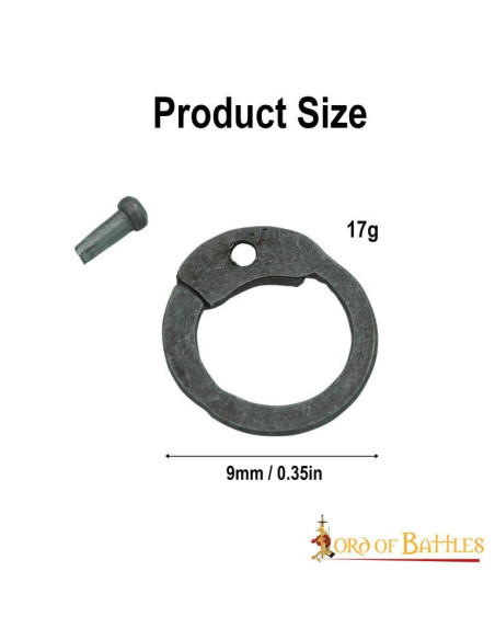 Saco de 1kg. anéis de cota de malha,...