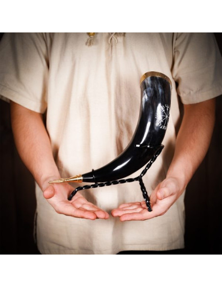 Suporte de ferro forjado para chifres...