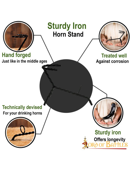 Suporte de ferro forjado para chifres...