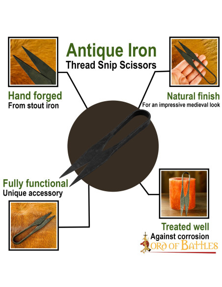 Autêntica tesoura medieval