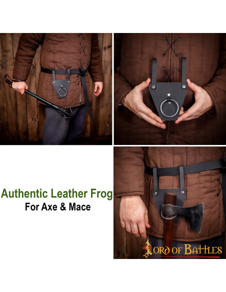 Baldric de anel preto para machados...