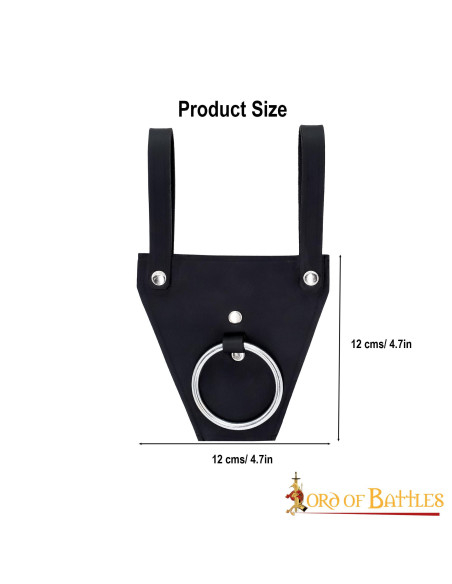 Baldric de anel preto para machados...