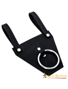 Baldric de anel preto para machados ou adagas 2