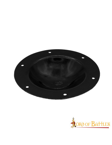 Umbo medieval de aço feito à mão para...