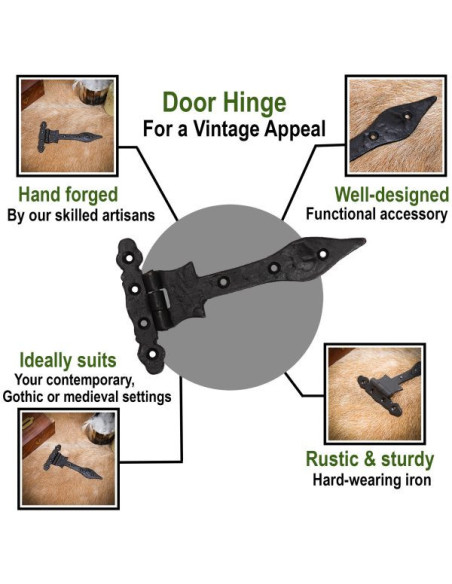 Dobradiça de porta vintage de ferro...