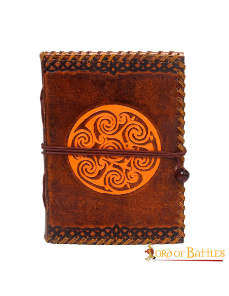 Diário medieval com nó celta em...