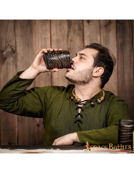 Conjunto de 2 copos de chifre Viking