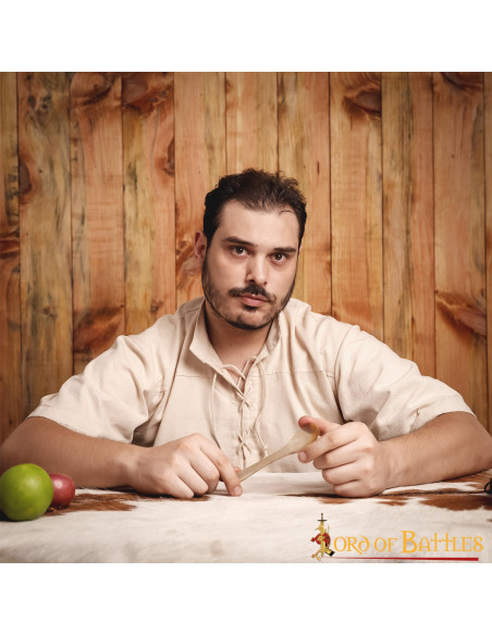 Conjunto de 4 colheres de chifre reais