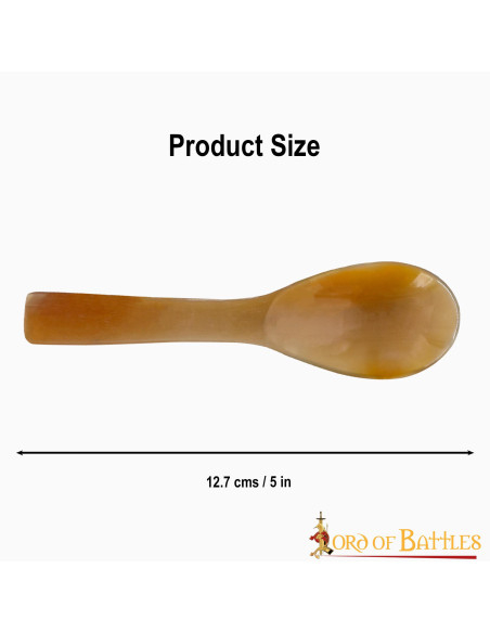 Conjunto de 4 colheres de chifre reais