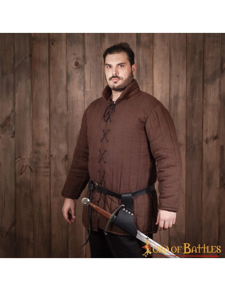 Baldric em couro para espadas e machados
