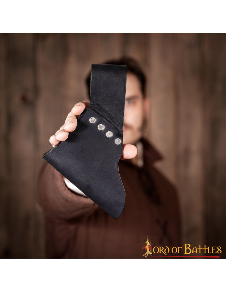 Baldric em couro para espadas e machados