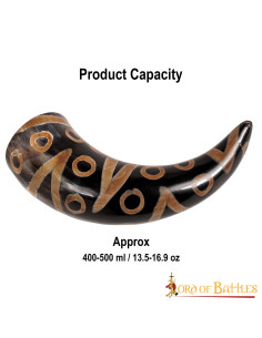 Chifre Viking decorado pronto para beber (400-500 ml.) 2