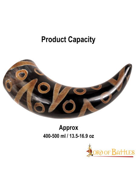 Chifre Viking decorado pronto para...