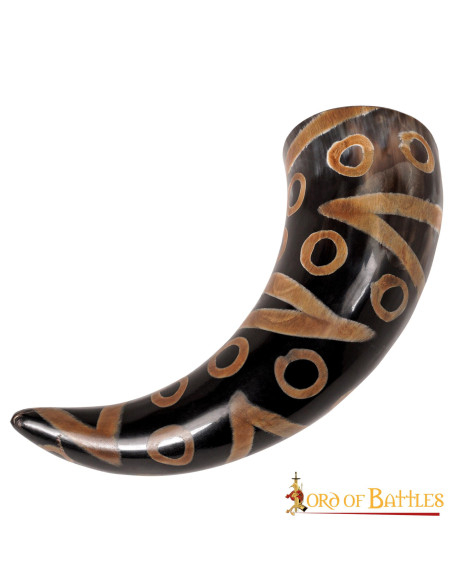 Chifre Viking decorado pronto para...