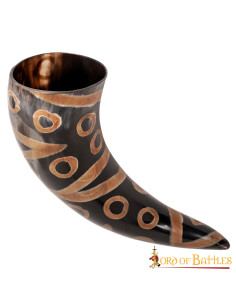 Chifre Viking decorado pronto para beber (400-500 ml.)