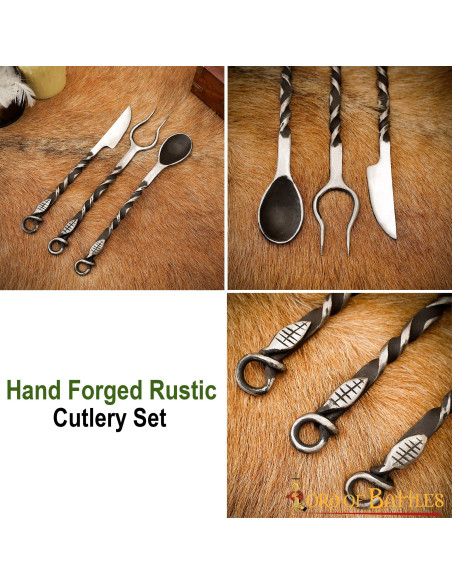 Conjunto de talheres medievais,...